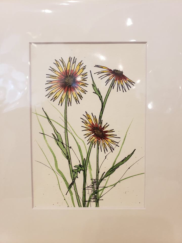 Matted Original Paintings by Laurie Gray