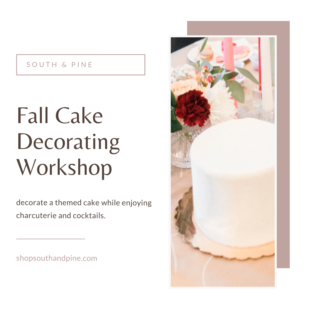 Fall Cake Decorating Workshop - Sept 7th
