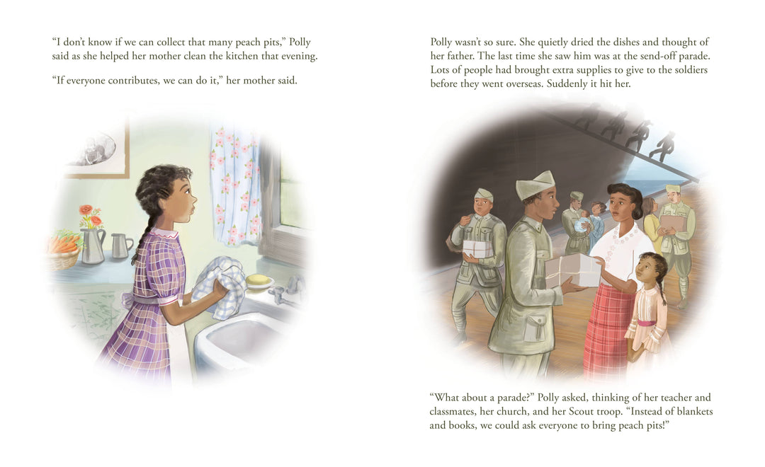 The Peach Pit Parade: A World War I Story Picture Book