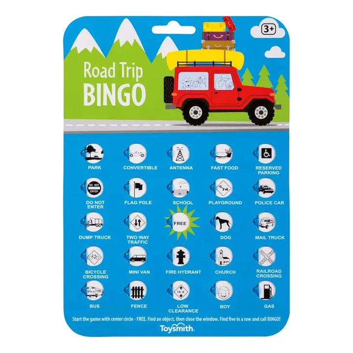 Road Trip Bingo, Travel Game