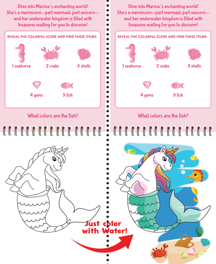 Color With Water - Unicorns