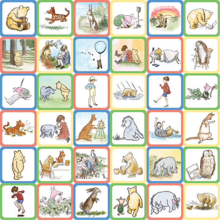 Winnie-the-Pooh Memory Match Game (set of 72 cards)