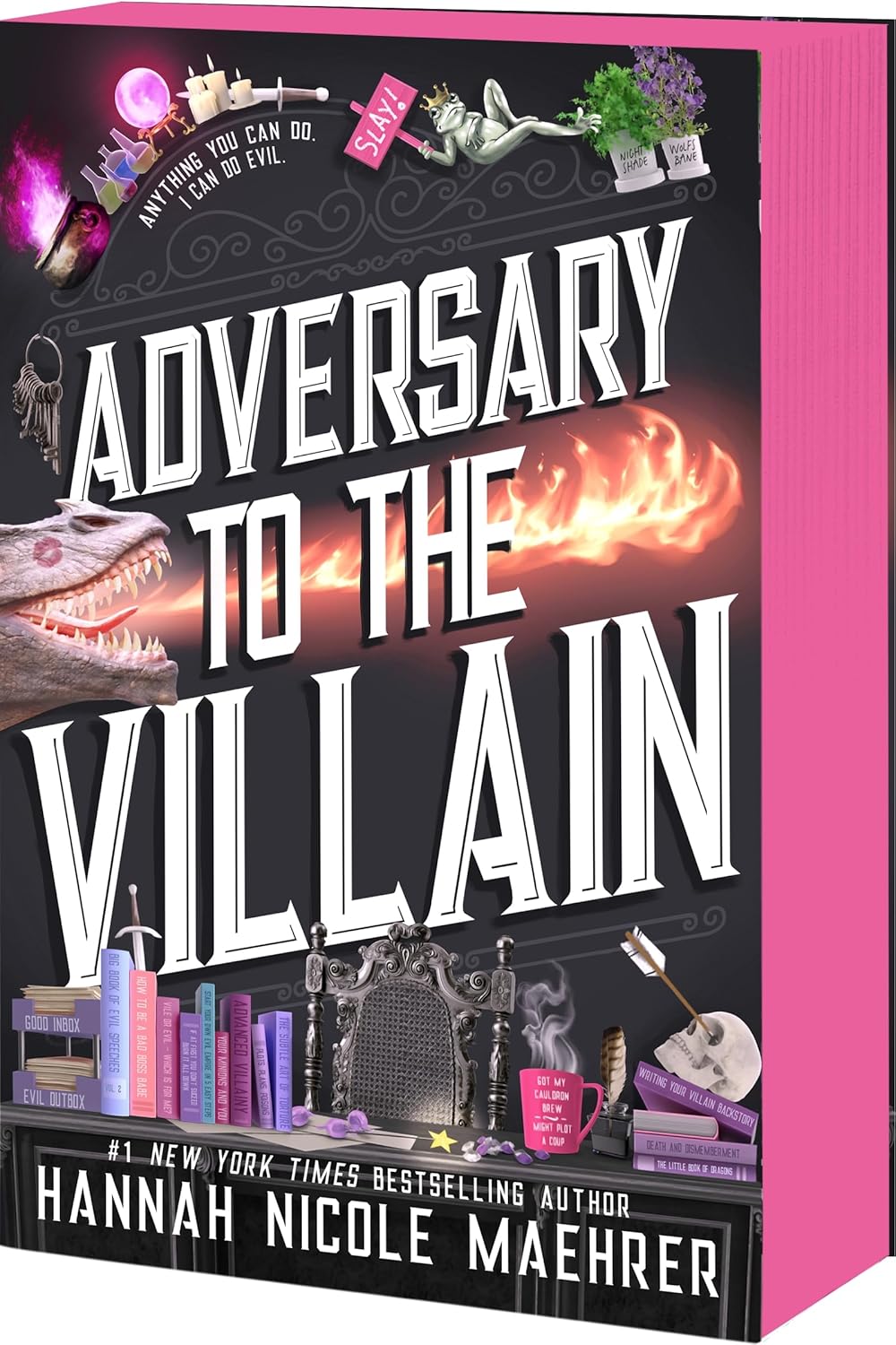 Adversary to the Villain by (Paperback) by Hannah Nicole Maehrer  (Assistant and the Villain Book 4)