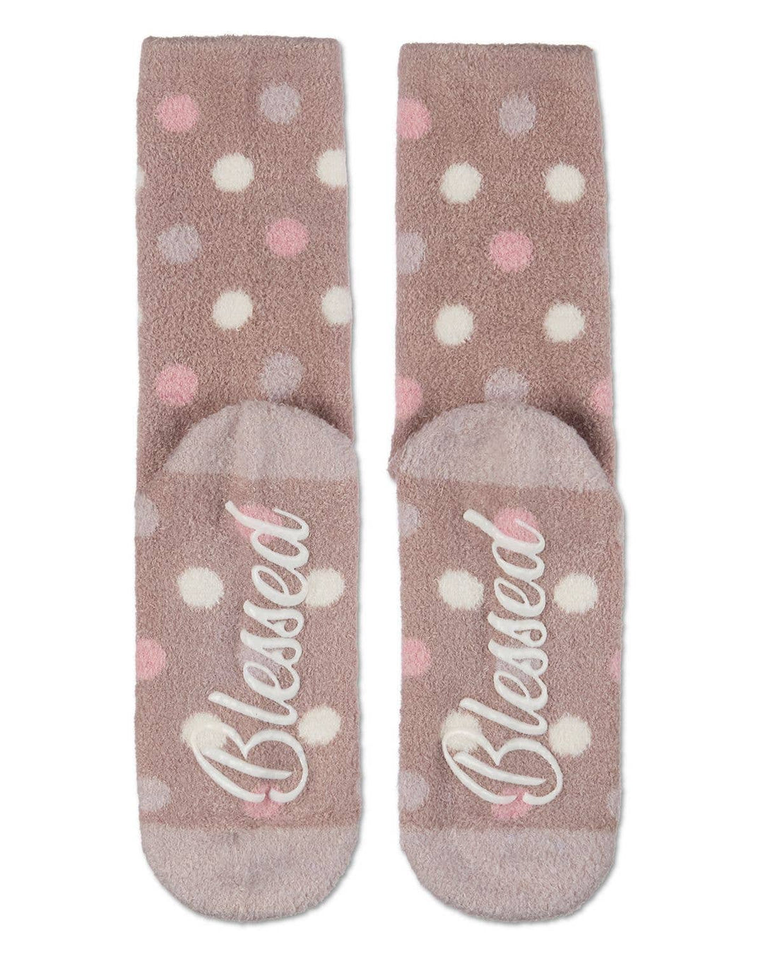 Polka Dot Non-Skid Aloe Infused Crew