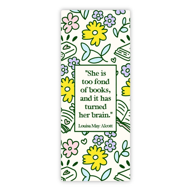 Louise May Alcott Quote Bookmark Sticker