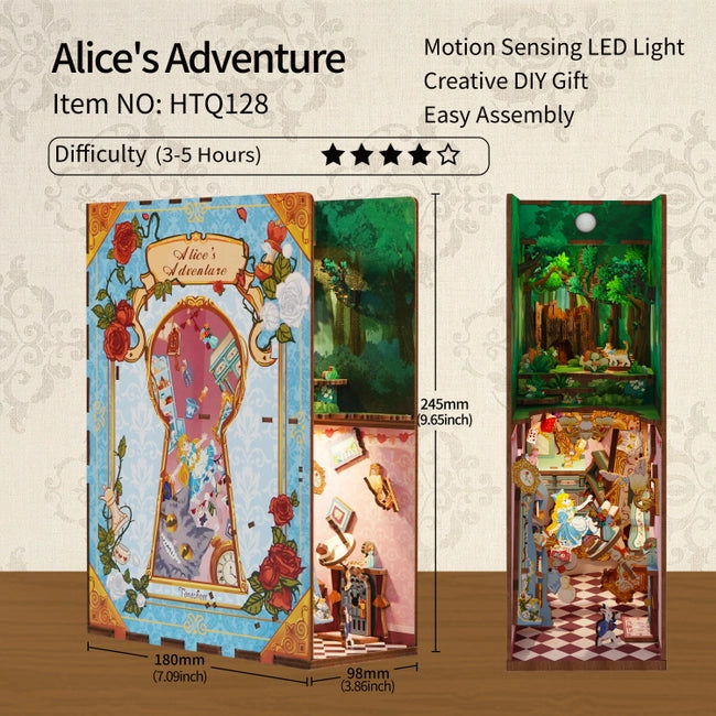 Diy Book Nook Kit: Alice's Adventure