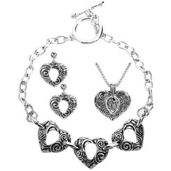 Aquatic Heart Jewelry Set