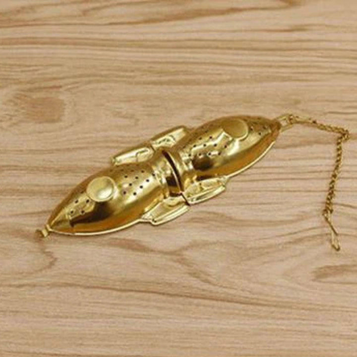 Rocket Tea Infuser – Gold Stainless Steel Loose Leaf