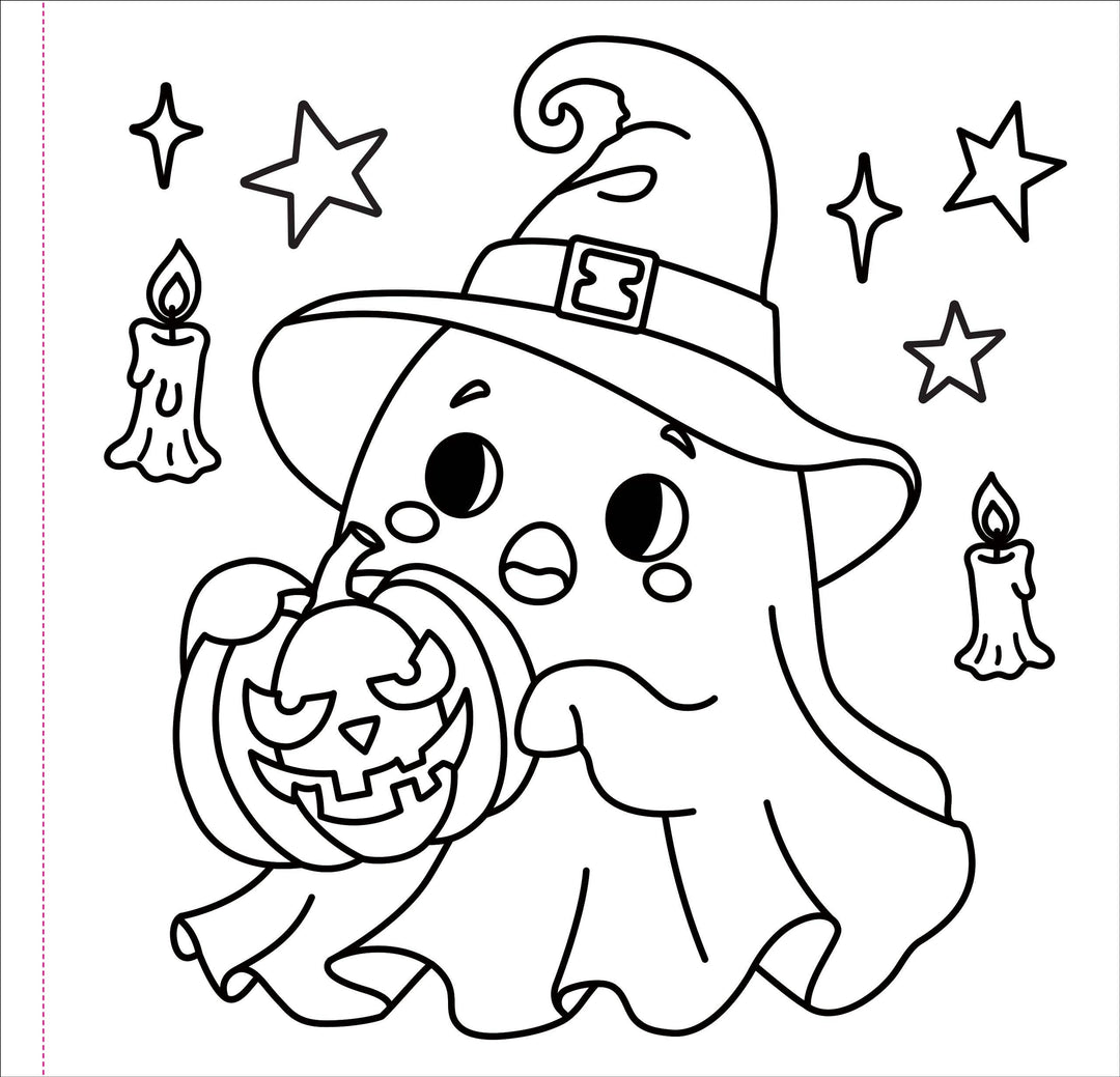 Color Me Spooky Halloween Adult Coloring Book