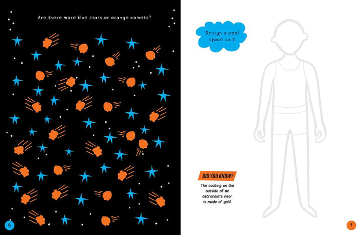 Brain Boosters Space Puzzles Learning Activity Book for Kids by Vicky Barker