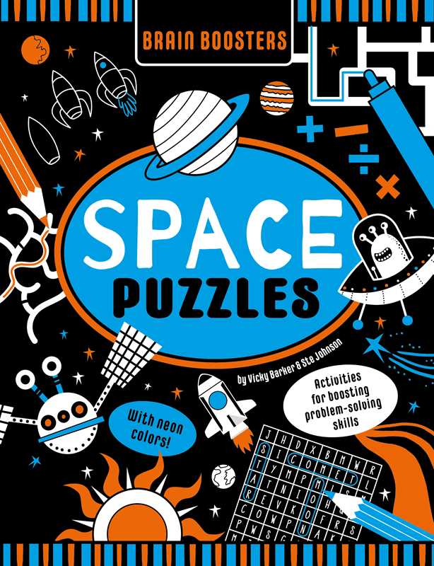 Brain Boosters Space Puzzles Learning Activity Book for Kids by Vicky Barker