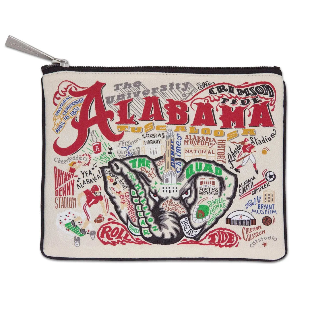 Univ. of Alabama Zippered Pouch