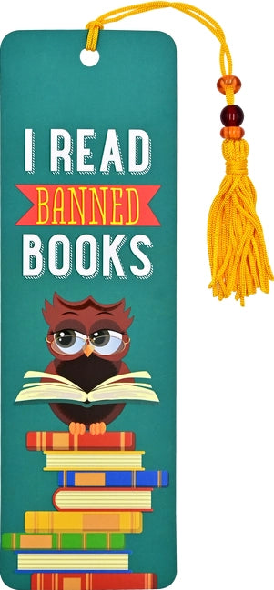 I Read Banned Books Beaded Bookmark