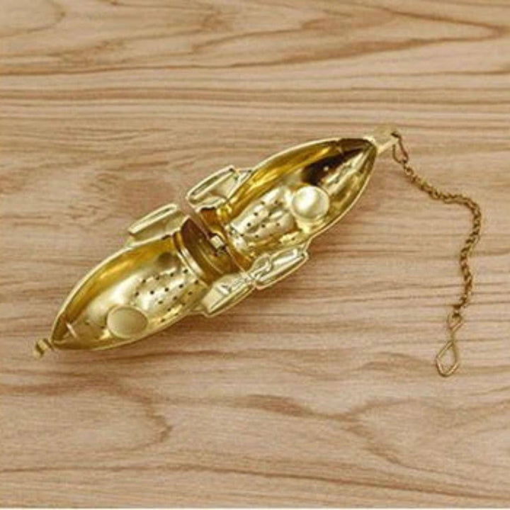 Rocket Tea Infuser – Gold Stainless Steel Loose Leaf