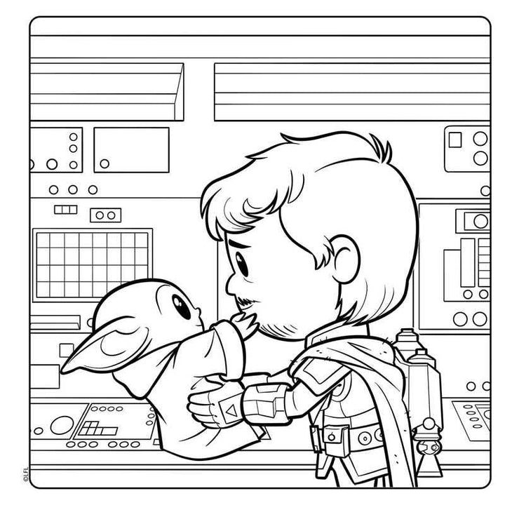Star Wars The Mandalorian: Grogu Cozy Coloring by Editors of Thunder Bay Press