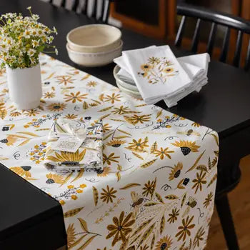 Bee/ Floral Table Runner