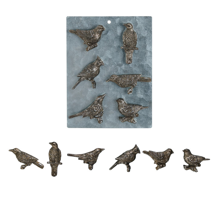 Pewter Bird Magnet Singles - 6 Styles