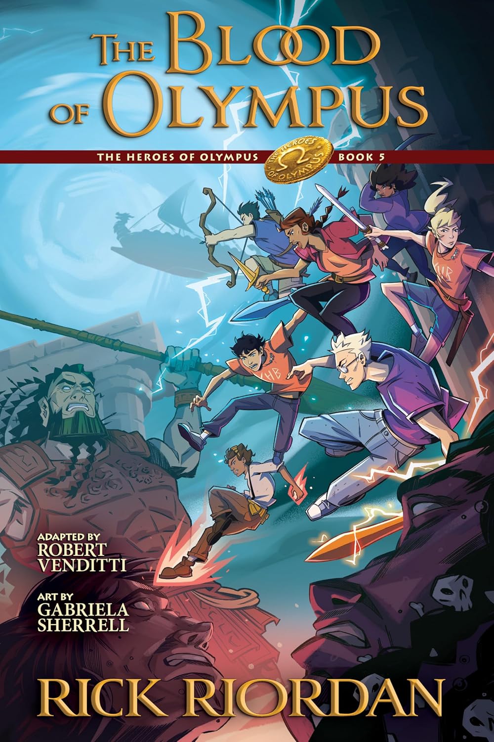 The Blood of Olympus: The Graphic Novel (The Heroes of Olympus #5, Paperback) by Rick Riordan, Robert Venditti