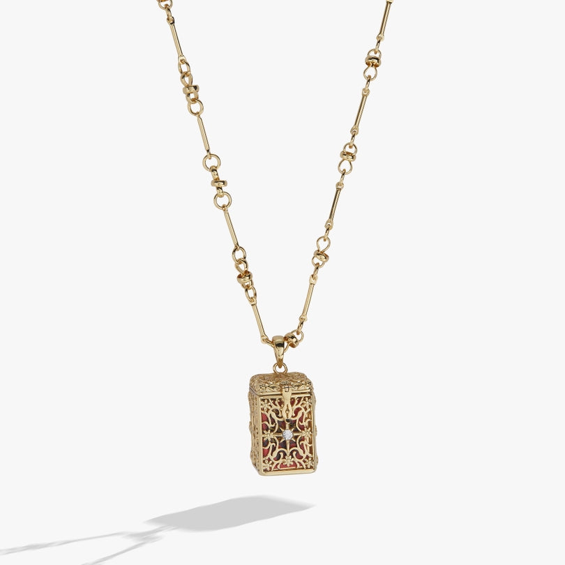 Book Box Necklace - Gold (ACOTAR)