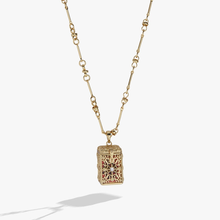 Book Box Necklace - Gold (ACOTAR)