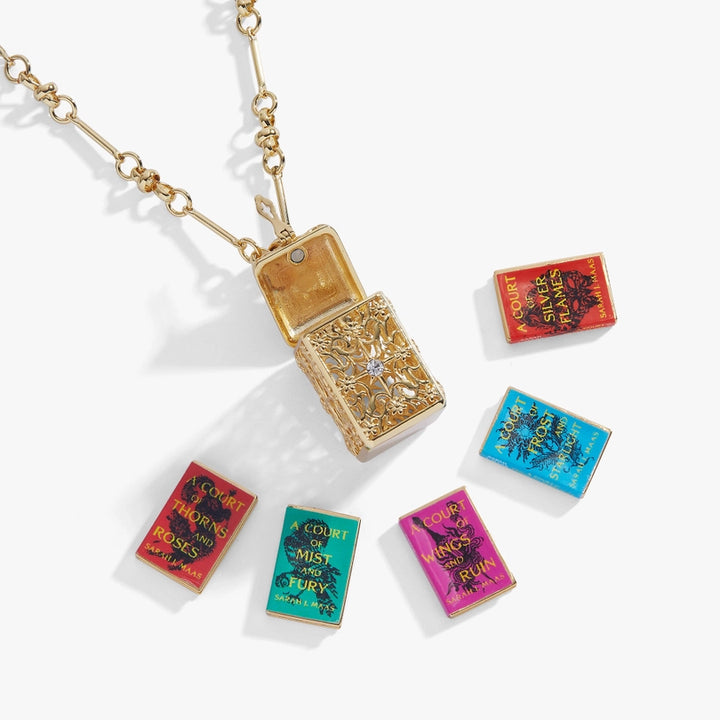 Book Box Necklace - Gold (ACOTAR)
