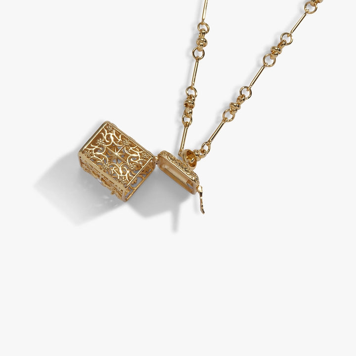 Book Box Necklace - Gold (ACOTAR)
