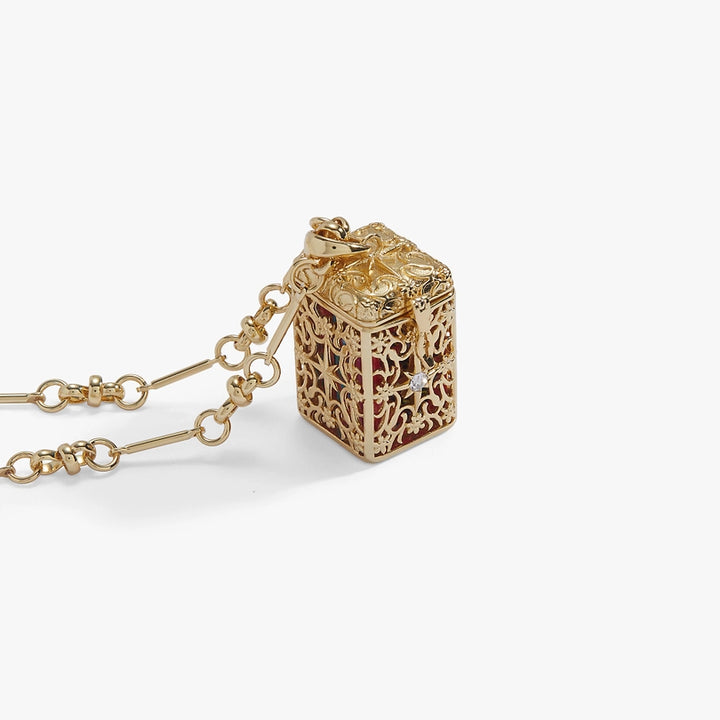 Book Box Necklace - Gold (ACOTAR)
