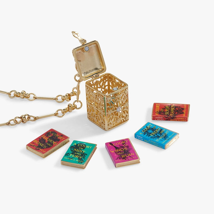 Book Box Necklace - Gold (ACOTAR)