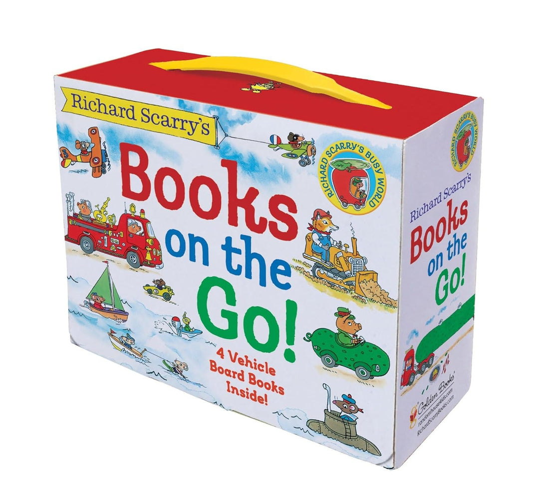 Richard Scarry's Books on the Go! (4 Board Books)