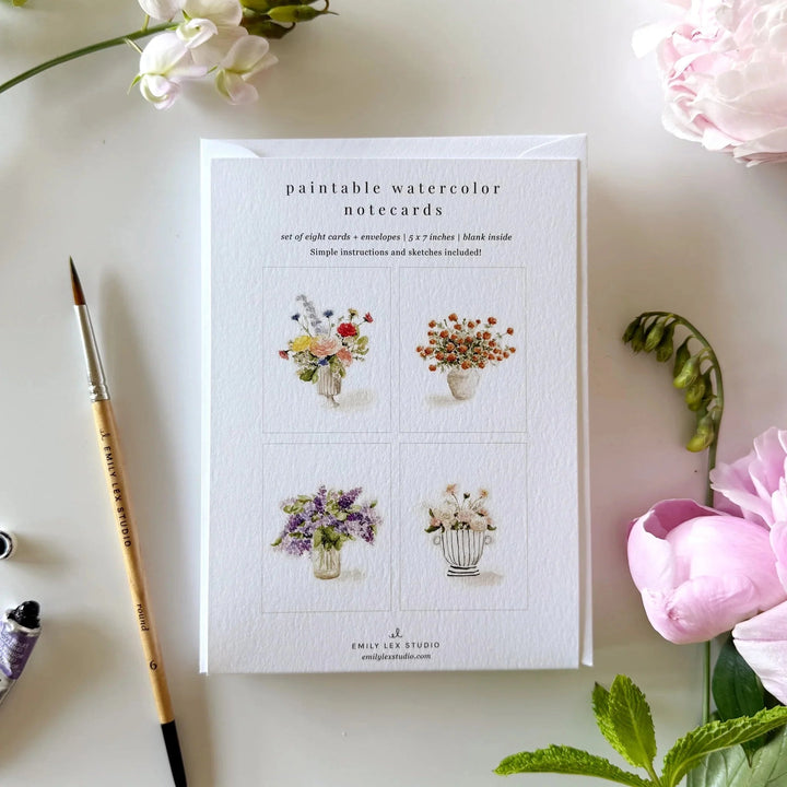 Paintable Watercolor Notecards