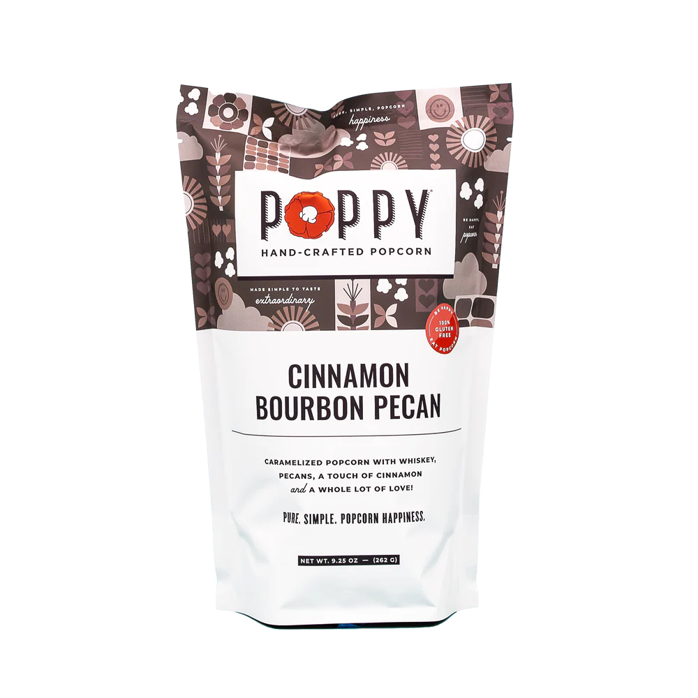 Poppy Hand-Crafted Popcorn - Cinnamon Bourbon Pecan