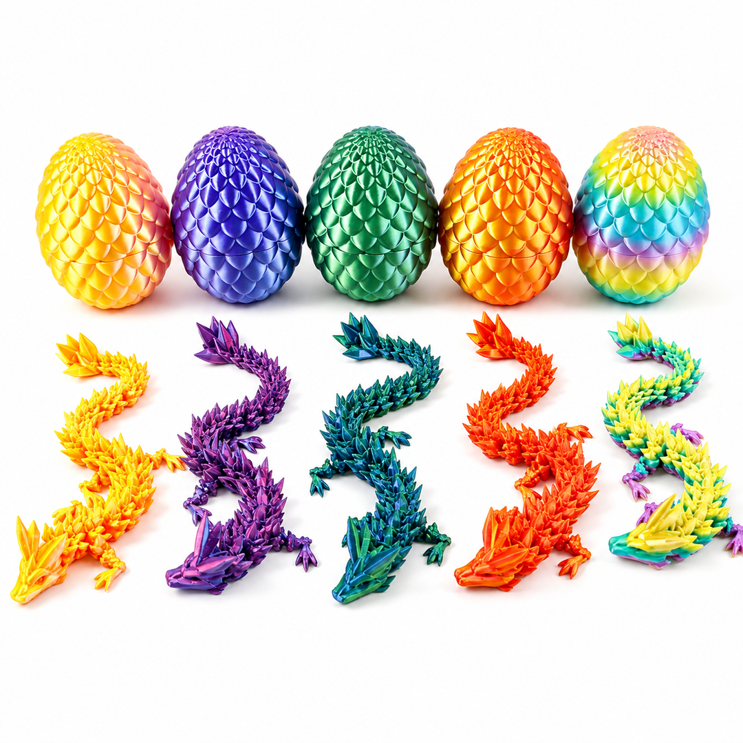 3D Printed Dragon Egg Surprise Fidget Toy