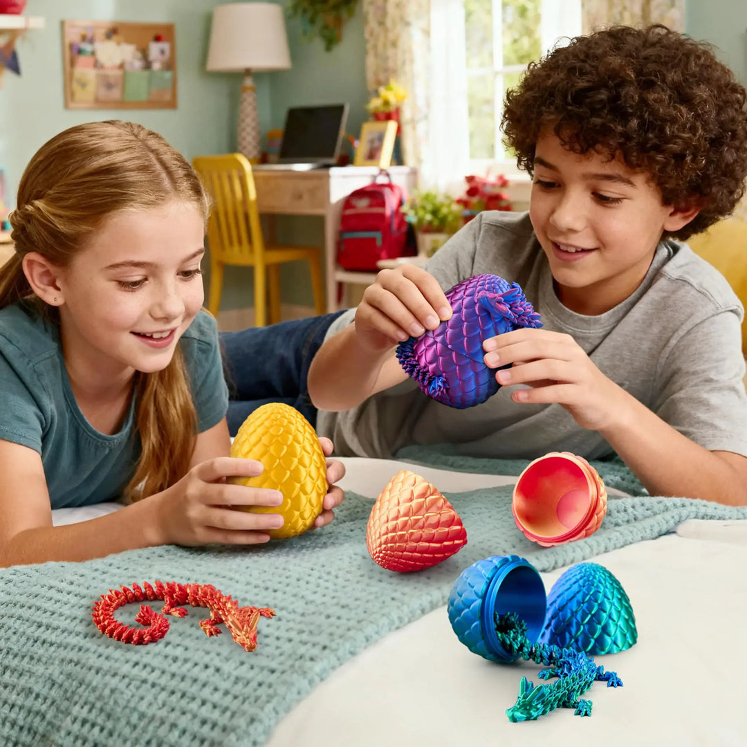 3D Printed Dragon Egg Surprise Fidget Toy