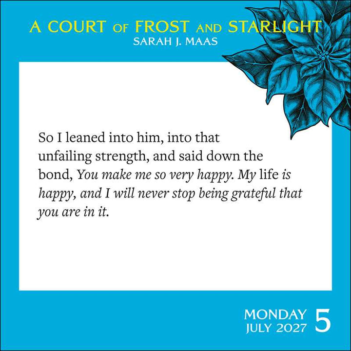 Court of Thorns and Roses 2027 Day-to-Day Calendar by Sarah J. Maas