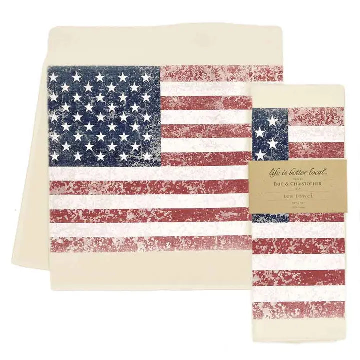 American Flag Tea Towels