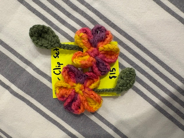 Crochet Hair Clips