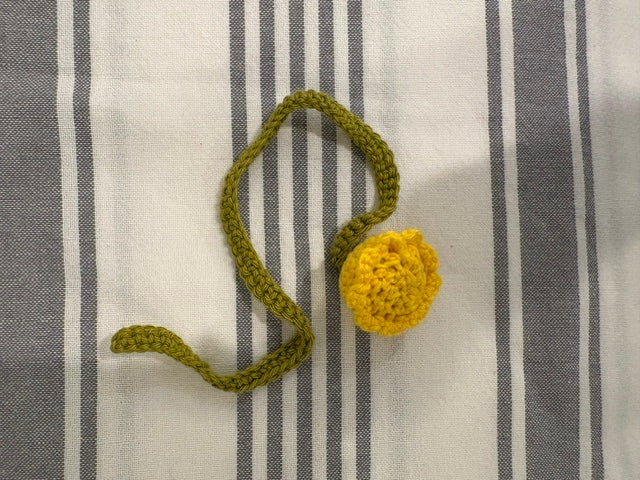 Crochet Floral Bookmark