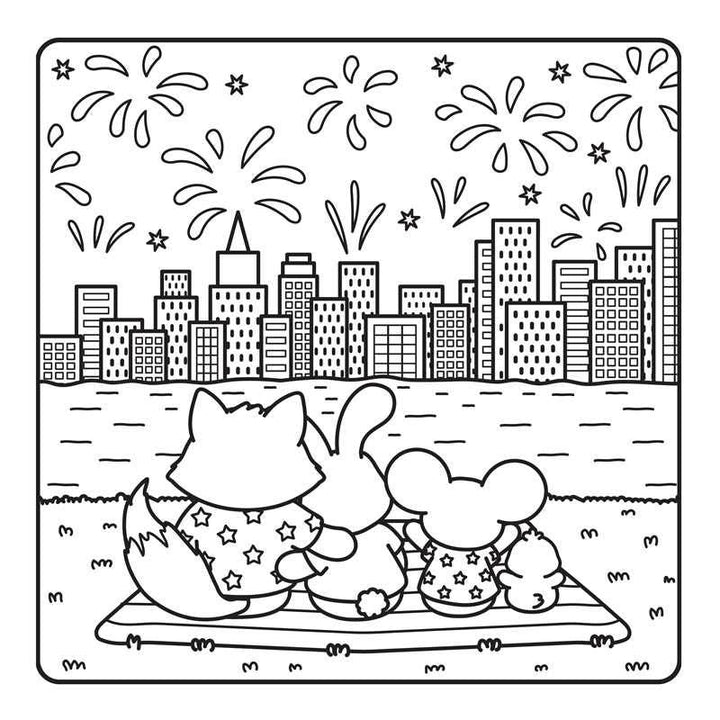 America the Beautiful Coloring Book by