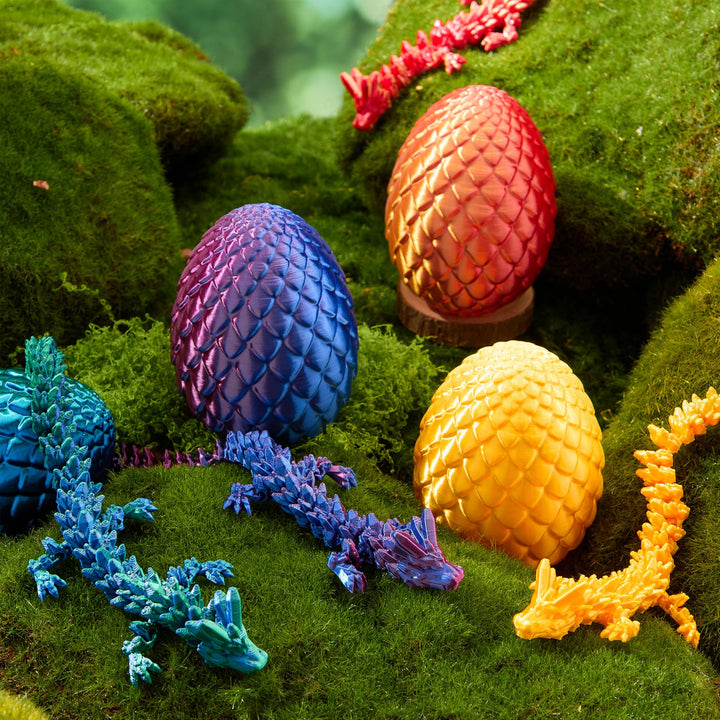 3D Printed Dragon Egg Surprise Fidget Toy