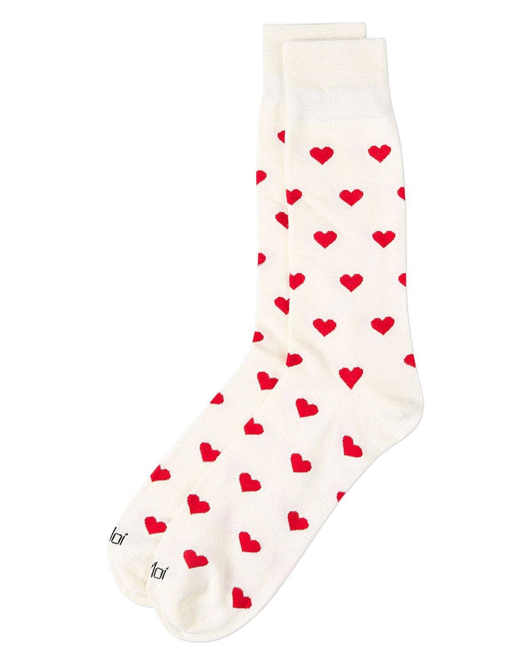 Hearts Men's Bamboo Crew