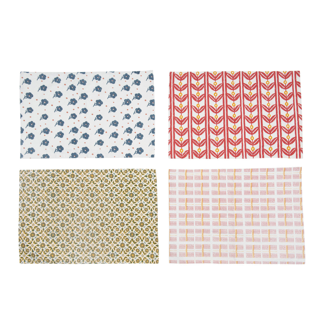 Cotton Printed Placemat, 4 Styles