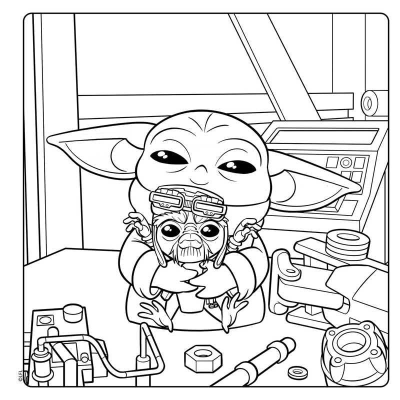 Star Wars The Mandalorian: Grogu Cozy Coloring by Editors of Thunder Bay Press