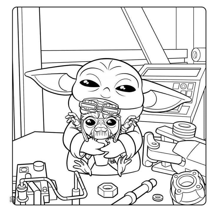 Star Wars The Mandalorian: Grogu Cozy Coloring by Editors of Thunder Bay Press