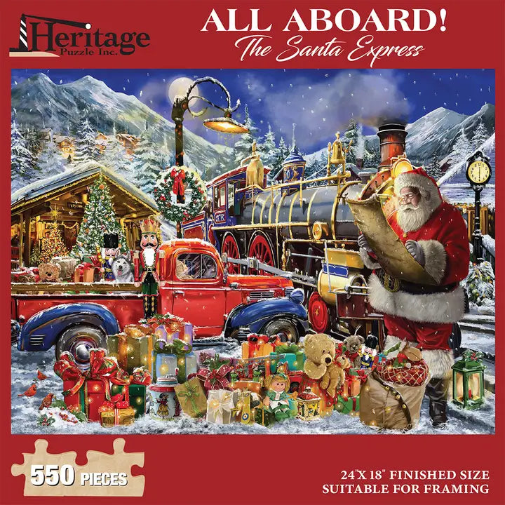 All Aboard! Santa Claus Express 1000-Piece Puzzle