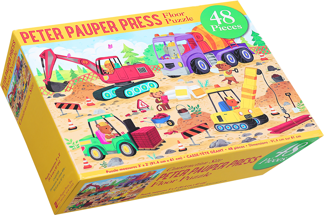 Construction Site Kids' Floor 48-Piece Puzzle