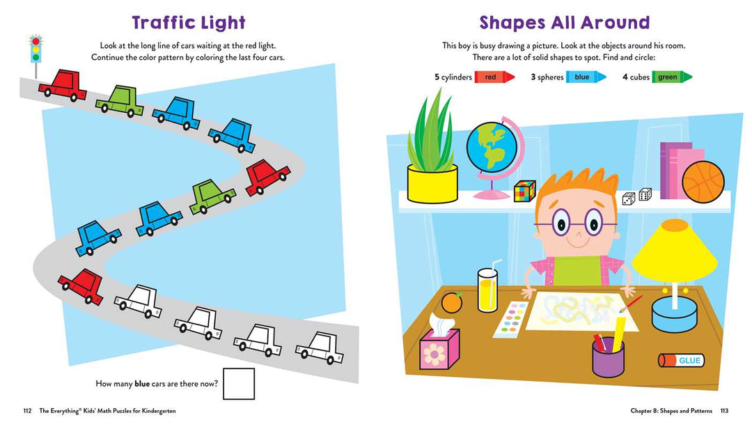 Everything Kids' Math Puzzles for Kindergarten by Hannah Whately
