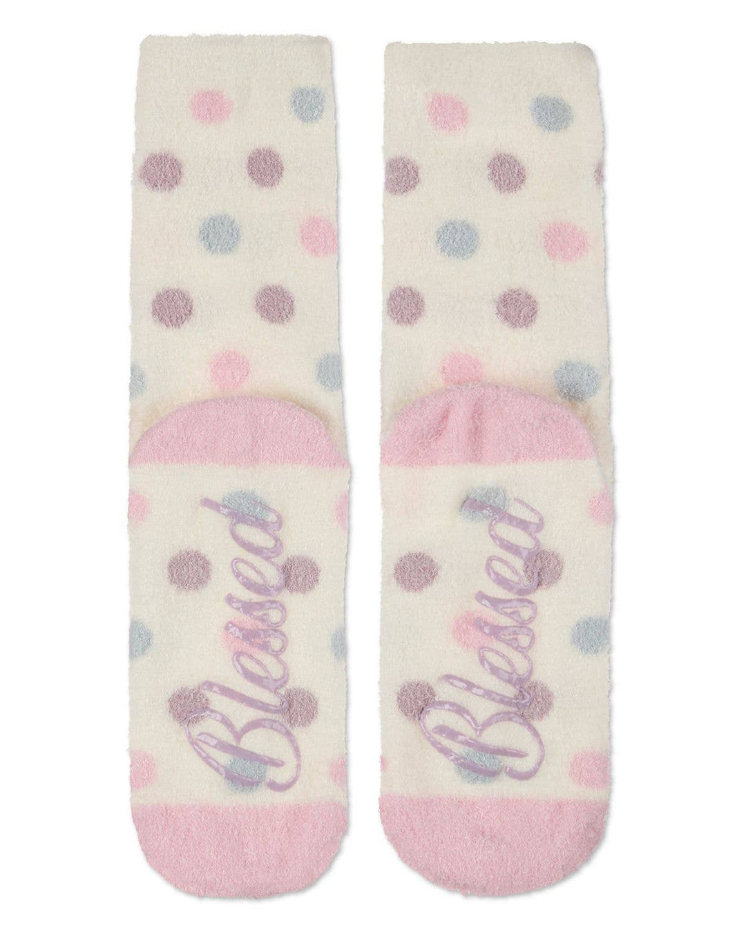 Polka Dot Non-Skid Aloe Infused Crew