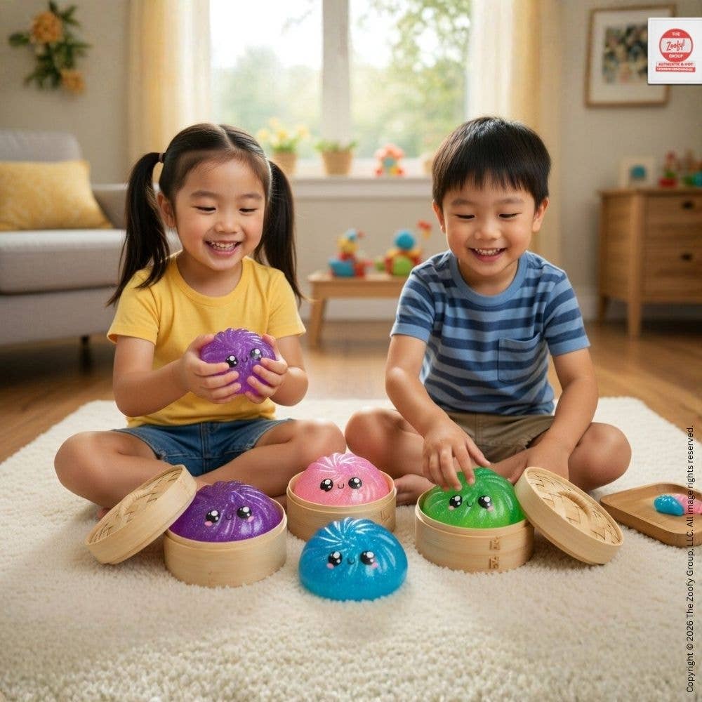 Mystery Glitter Dumpling Mini Squishies - 48 pc PDQ (2.5")