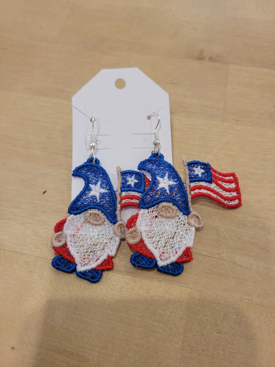 Patriotic Gnome Earrings