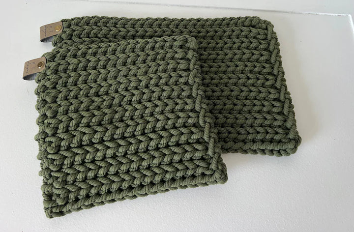 Cotton Crocheted Pot Holder
